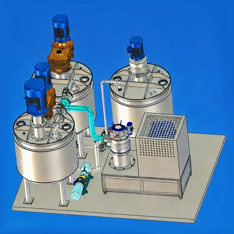 Система высокоскоростного циркуляционного приготовления суспензий.2